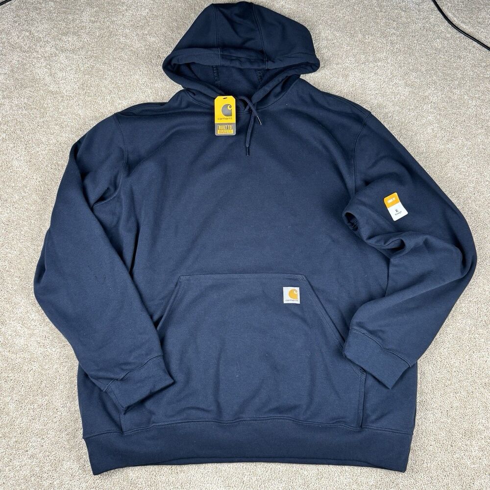Carhartt Men's XL Loose Fit Midweight NWT Logo Sleeve Hoodie Black TS0121-M